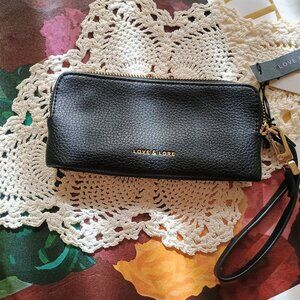 LOVE & LORE 🌸 Black Detachable Sunglasses Wristlet Pouch